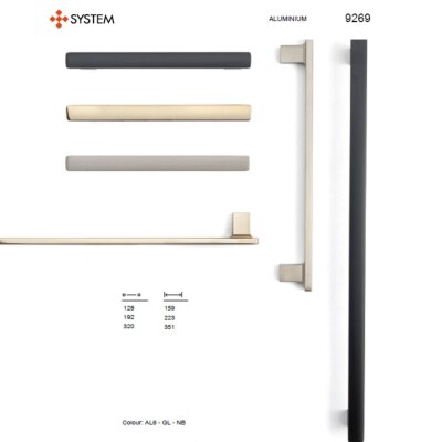 System Mobilya Kulbu Saten Renk 128mm Kulp (SY9269 0128 NB) - System (1)