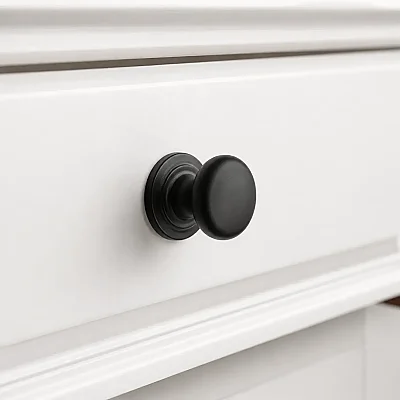System Mobilya Kulbu Siyah Renk 32mm Düğme Kulp (SY1959 0032 AL6) - 1