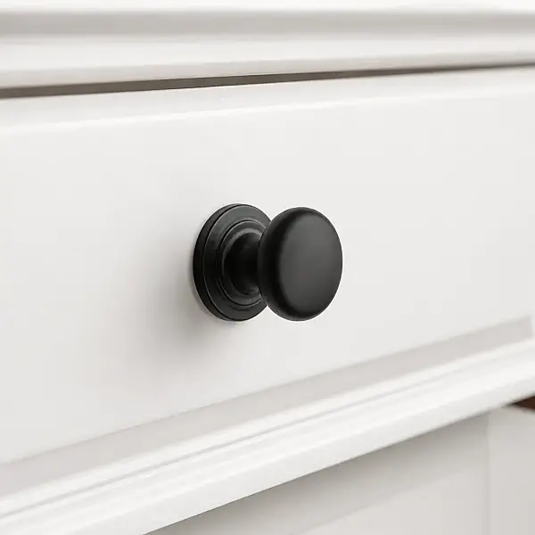 System Mobilya Kulbu Siyah Renk 32mm Düğme Kulp (SY1959 0032 AL6) - 1