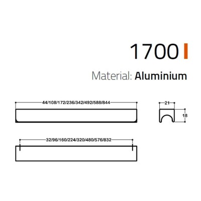 System Mobilya Kulbu Siyah Renk 832mm Kulp (SY1700 0832 AL6) - 2