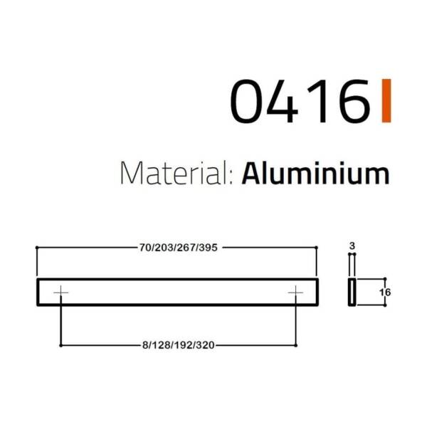 System Mobilya Kulp Tabanı Gold Renk 192mm (SY0416 0192 GL) - 3