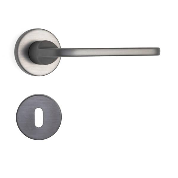 System Moon Füme Renk Rozetli Kapı Kolu (HA250RO12 BBN) - 1