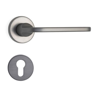 System Moon Füme Renk Rozetli Kapı Kolu (HA250RO12 BBN) - System (1)