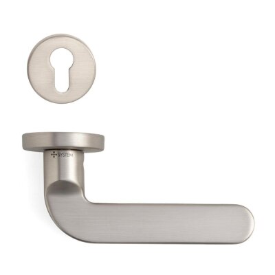 System Moon Rozetli Kapı Kolu Saten (HA250RO12 NBM) - 4