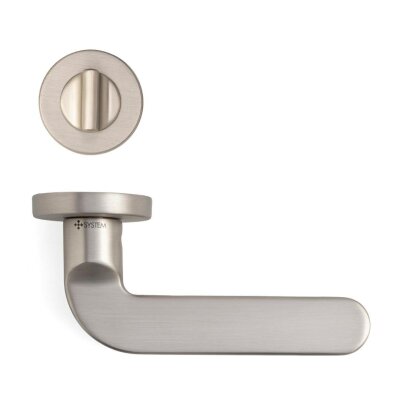 System Moon Rozetli Kapı Kolu Saten (HA250RO12 NBM) - 3