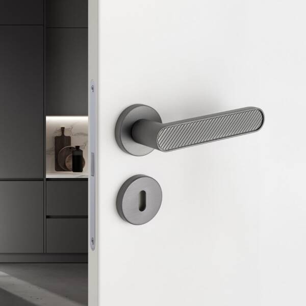 System Mua Füme Rozetli Kapı Kolu (HA256RO12 BBN) - 1