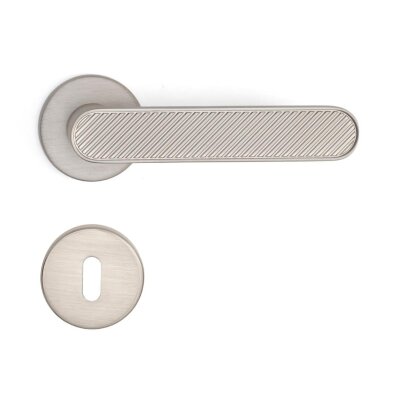 System Mua Nikel Saten Renk Rozetli Kapı Kolu (HA256RO12 NBM) - System