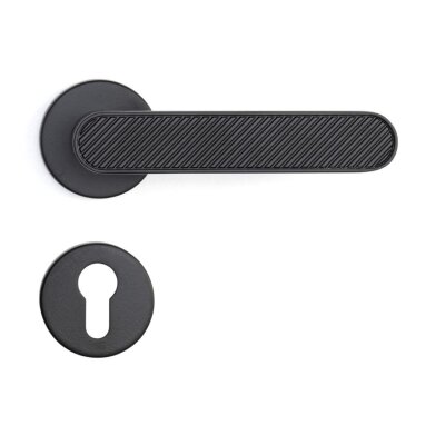 System Mua Siyah Rozetli Kapı Kolu (HA256RO12 AL6) - 3