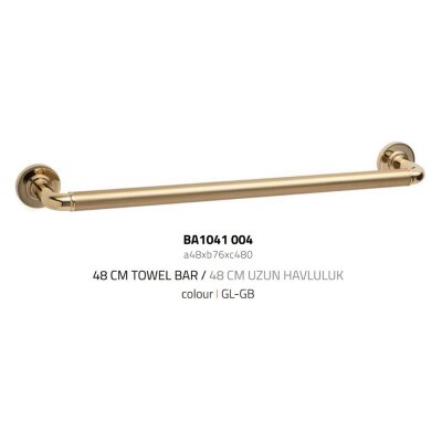 System Nord 48cm Uzun Havluluk Gold/Gold Branch Renk (BA1041 004 GL-GB) - 3