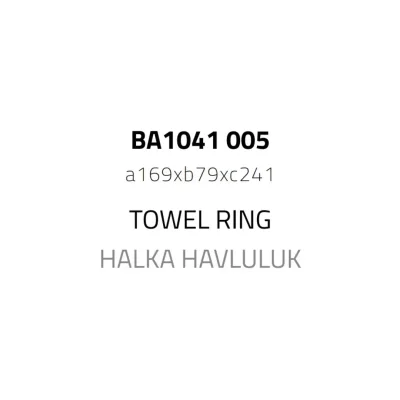 System Nord Halka Havluluk Gold/Siyah Renk (BA1041 005 GL-AL6) - 2