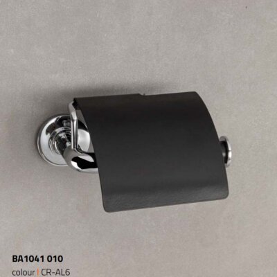 System Nord Kapaklı Tuvalet Kağıtlığı Krom/Siyah Renk (BA1041 010 CR-AL6) - 2