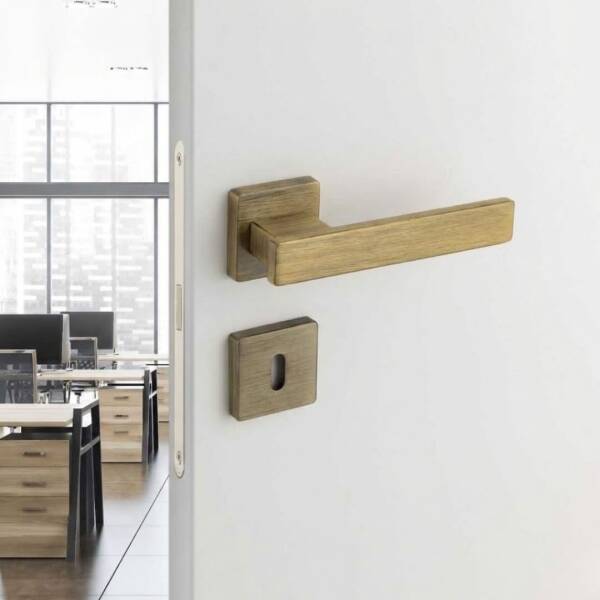 System Norma Kapı Kolu Antik Sarı Renk (HA222RO11 ABM) - 1