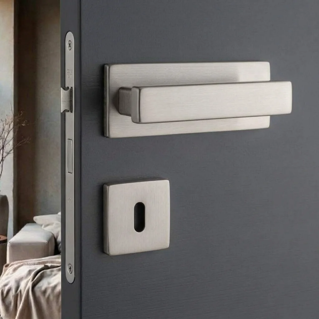 System Norma Kapı Kolu Mat Nikel Saten Renk (HA222RO31 NBM) - 1