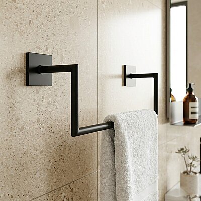 System Nowo Halka Havluluk Siyah Renk Siyah Renk (BA1018 005 AL6) - System Banyo