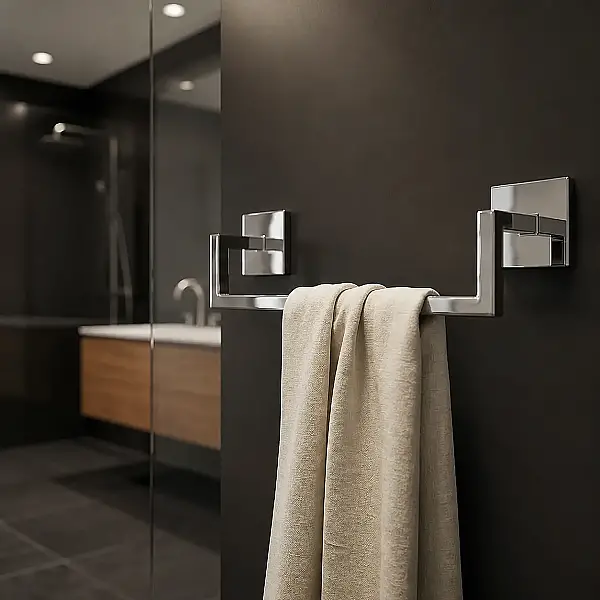 System Nowo Duvara Monte Yapışkanlı Halka Havluluk Krom Renk (BA1018 005 CR) - 1