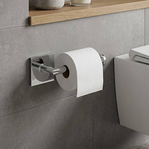 System Nowo Duvara Monte Yapışkanlı Tuvalet Kağıtlığı Krom Renk (BA1018 002 CR) - 1