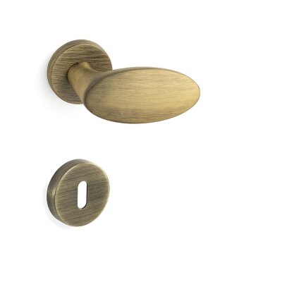 System Oberon Antik Sarı Renk Rozetli Kapı Kolu (HA236RO12 ABM) - System (1)