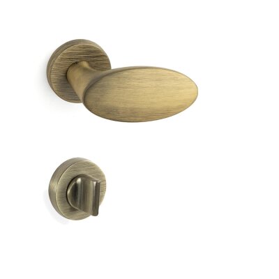 System Oberon Antik Sarı Renk Rozetli Kapı Kolu (HA236RO12 ABM) - 4