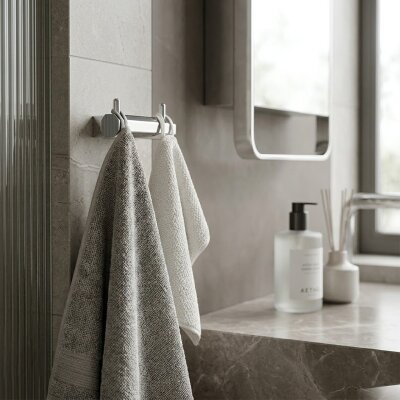 System Octagon İkili Askılık Krom Renk (BA1026 012 CR) - System Banyo