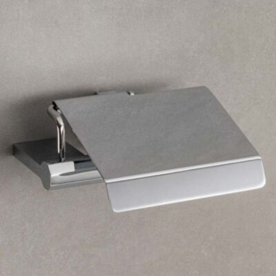 System Octagon Kapaklı Tuvalet Kağıtlığı Krom Renk (BA1026 023 CR) - 1
