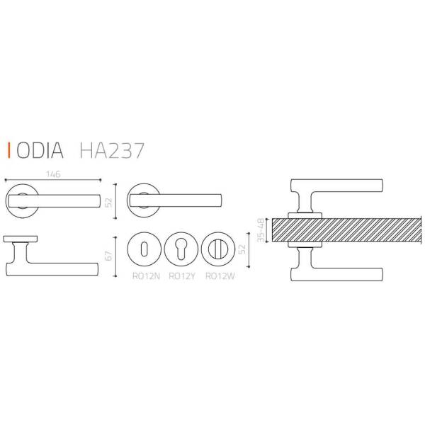 System Odia Kapı Kolu Altın Renk (HA237RO12 GL) - 2