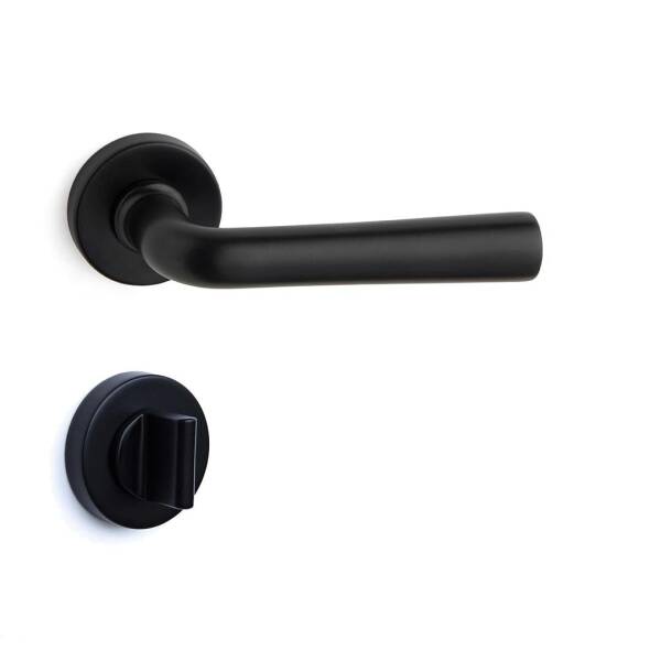 System Otto Siyah Rozetli Kapı Kolu (HA254RO12 AL6) - 2