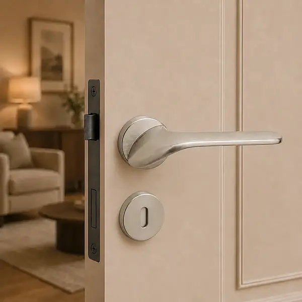 System Palma Kapı Kolu Nikel Saten (HA154RO12 NB) - 1