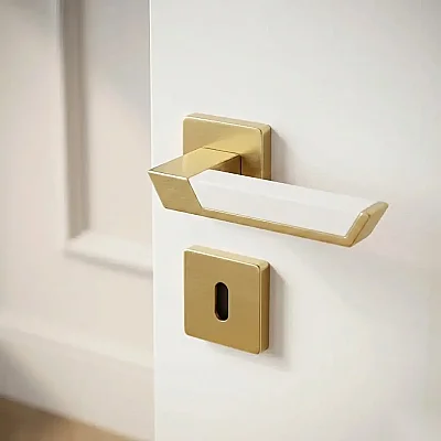 System Pandora Kapı Kolu Gold/Beyaz (HA117RO11 GL-GL/AL7) - 1