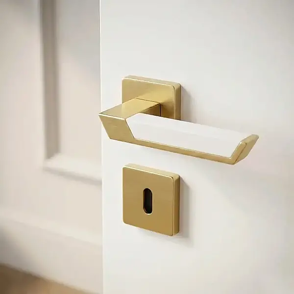 System Pandora Kapı Kolu Gold/Beyaz (HA117RO11 GL-GL/AL7) - 1