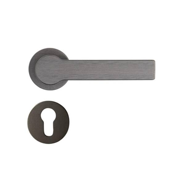 System Pantos Fırçalı Füme Rozetli Kapı Kolu (HA265RO22 ELX1) - 2