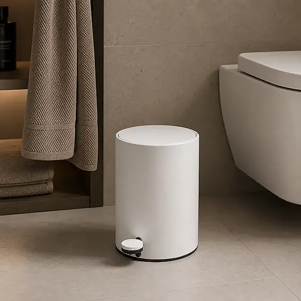 System Pedallı Çöp Kovası 3 Lt Beyaz Renk (BA4054 531 AL7-AL7) - 1