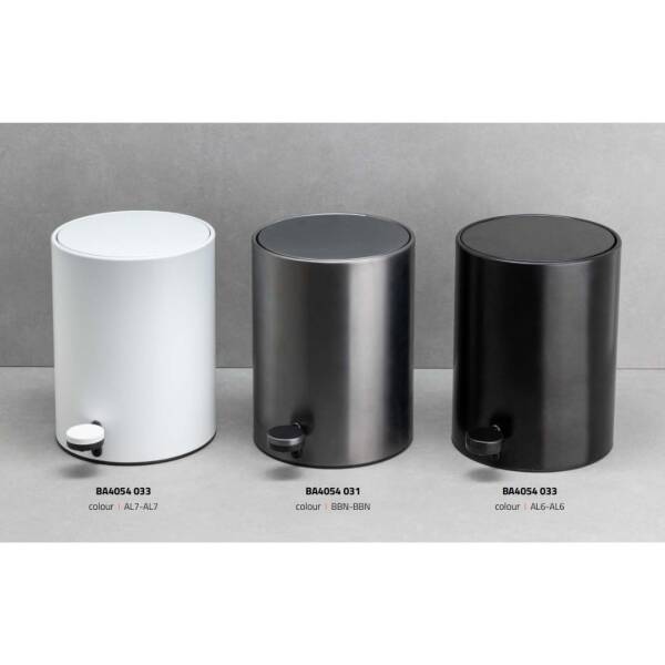 System Pedallı Çöp Kovası 3 Lt Beyaz Renk (BA4054 033 AL7-AL7) - 2