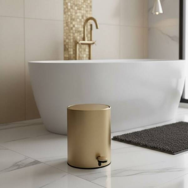 System Pedallı Çöp Kovası 3 Lt Gold Branch Renk (BA4054 031 GB-GB) - 1