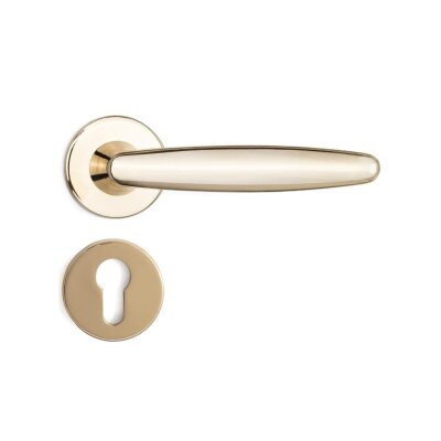 System Polna Gold Renk Rozetli Kapı Kolu (HA245RO12 GL) - 3