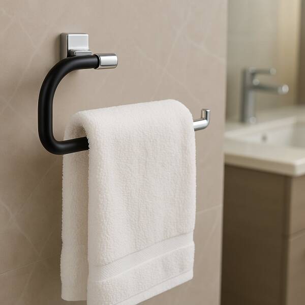 System Pruva Halka Havluluk Krom/Siyah (BA1004 005 CR-AL6) - 1