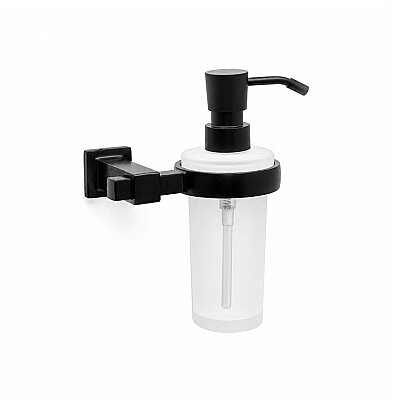 System Q-Line Duvara Monte Siyah Sıvı Sabunluk (BA1006 006 AL6-C1) - System Banyo (1)