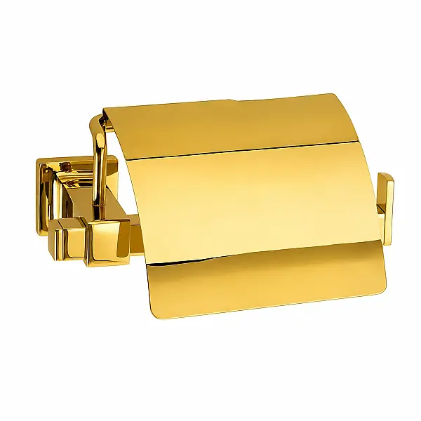 Q-Lıne Kapaklı Tuvalet Kağıtlığı Gold Renk (BA1006 010 GL) - 3