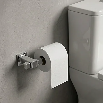 System Q-Line Tuvalet Kağıtlığı Krom Renk (BA1006 002 CR) - 3