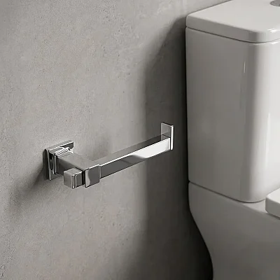 System Q-Line Tuvalet Kağıtlığı Krom Renk (BA1006 002 CR) - 1