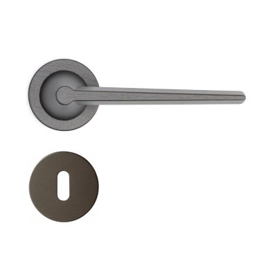 System Robin Fırçalı Füme Rozetli Kapı Kolu (HA264RO22 ELX1) - System (1)