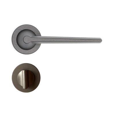 System Robin Fırçalı Füme Rozetli Kapı Kolu (HA264RO22 ELX1) - 3