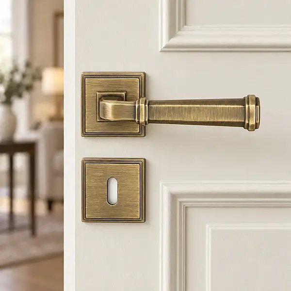 System Rodin Antik Sarı Renk Kapı Kolu (HA233RO17 ABM) - 1