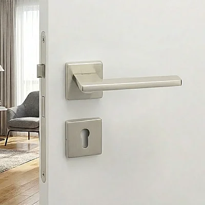 System Sarp Kapı Kolu Nikel Saten Renk (HA209RO11 NB) - 1