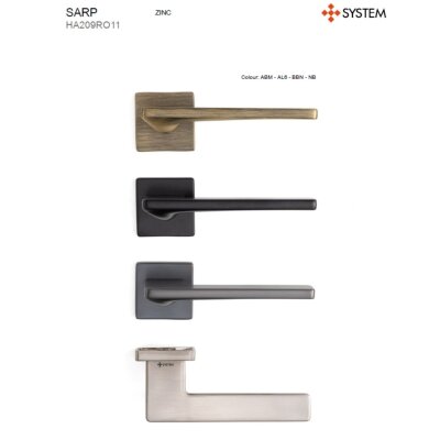 System Sarp Kapı Kolu Siyah Renk (HA209RO11 AL6) - System (1)