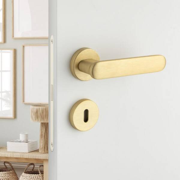 System Sinus Rozetli Gold Branche Renk Kapı Kolu (HA227RO32 GB) - 1