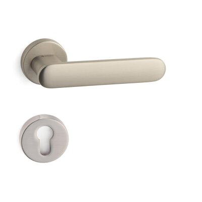 System Sinus Rozetli Kapı Kolu Nikel Saten Renk (HA227RO32 NBM) - 3