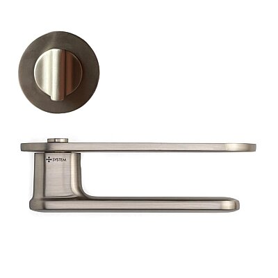 System Sinus Rozetli Kapı Kolu Nikel Saten Renk (HA227RO32 NBM) - System (1)