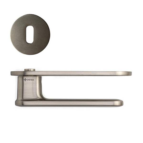 System Sinus Rozetli Kapı Kolu Nikel Saten Renk (HA227RO32 NBM) - 3