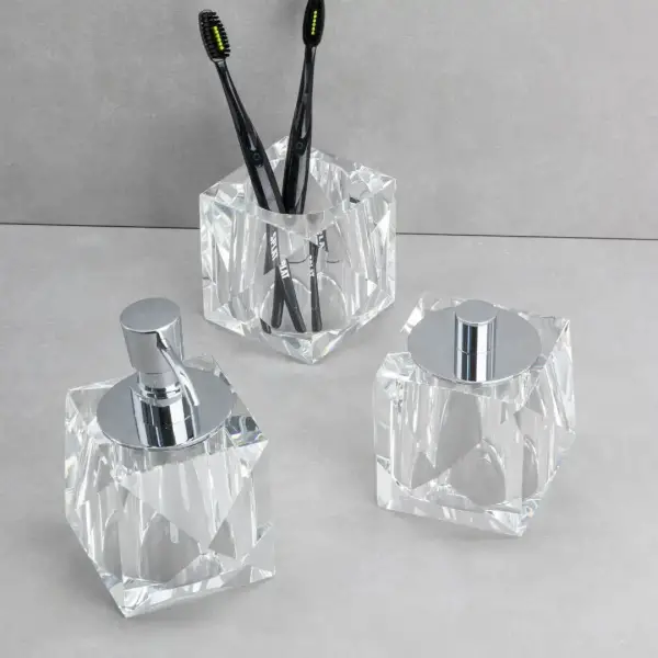 System Kristal Sıvı Sabunluk Yeşil Renk 148X120X120 mm (BA2038 006 C5-GL) - 4