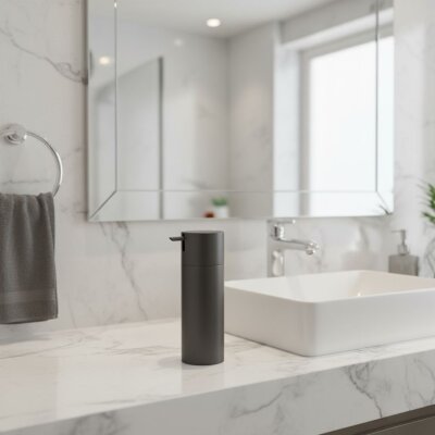 System Sıvı Sabunluk Saten Renk 300 ml (BA2045 006 NBM) - System Banyo